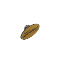 Brenter Snowbike Logo Pin - 32x13mm Metal Clothing Pin