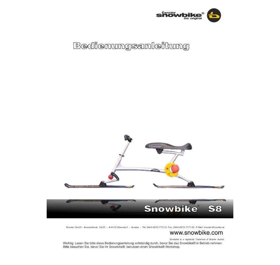 S8 Snowbike Anleitung